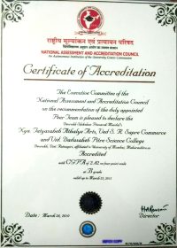 NAAC Certificate-2nd Cycle-2009-10